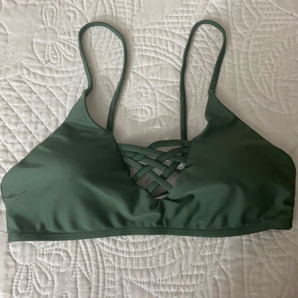 Dark green bikini set